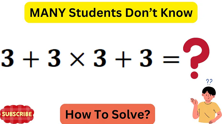 3+3×3+3=❓️ Mathematical Numerical Expression 😲 How to solve❓️