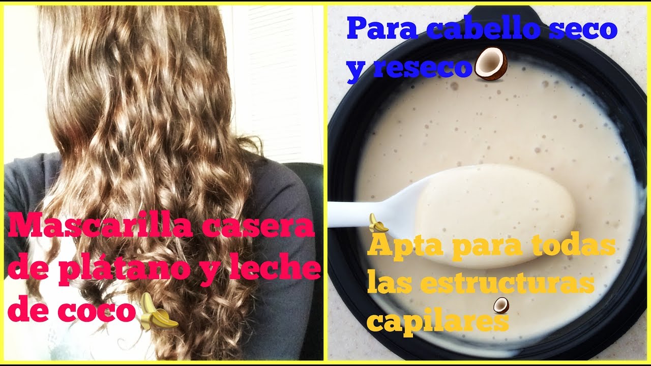 DIY: Mascarilla casera el De plátano y leche de coco| Andy ML - YouTube