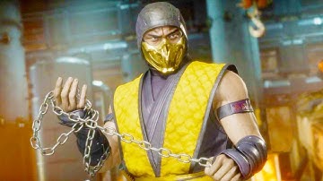 Mortal Kombat 11 PC - Klassic Scorpion Performs Intro Dialogues On All Stages Vs All Characters