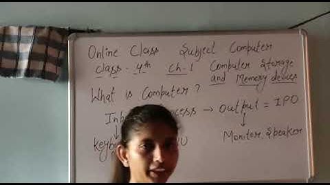 Class- 4th chapter-1 Computer- Memory and Storage Devices (part -1)