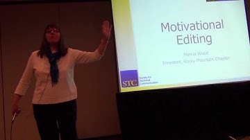 Motivational Editing Lightning Talk at STC Summit in Atlanta