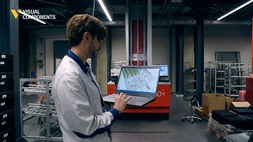 Vaisala optimized and validated its new logistics center with Visual Components