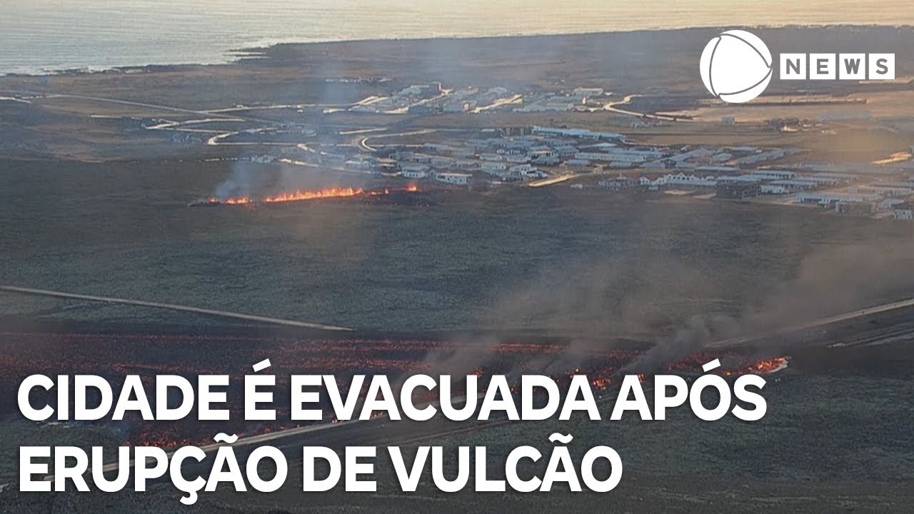 Cidade é evacuada após vulcão entrar em erupção