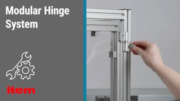 How do I fit modular hinges for heavy-duty doors and flaps from item? Instructions