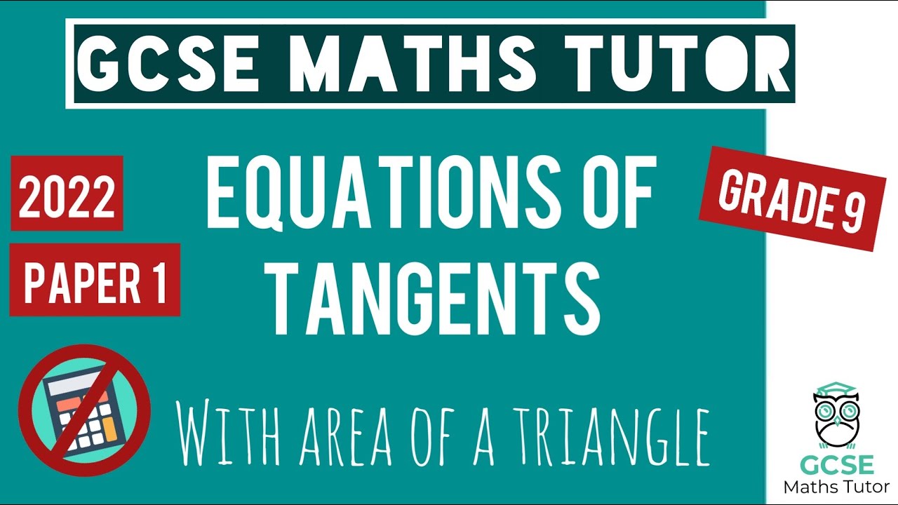 Difficult Tangent to a Circle Question & Area of a Triangle | Grade 9 | GCSE Exam November 1st 2022