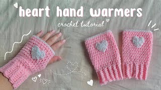 ✨easy✨ crochet hand warmers/fingerless gloves tutorial | beginner friendly