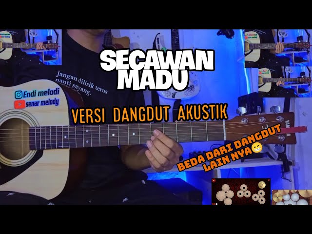 SECAWAN MADU - VERSI DANGDUT AKUSTIK ( gitar cover by senar melody) class=