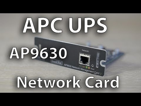 UPS & Downs of installing an APC AP9630 Network Management Card Part 1