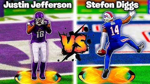 Justin Jefferson 99 Yard TD VS Stefon Diggs 99 Yard TD in Madden 23!