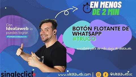 Botón flotante de whatsapp