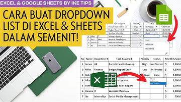 CARA CEPAT MEMBUAT DROPDOWN LIST DI EXCEL & GOOGLE SHEETS! - Ike Tips [ID]