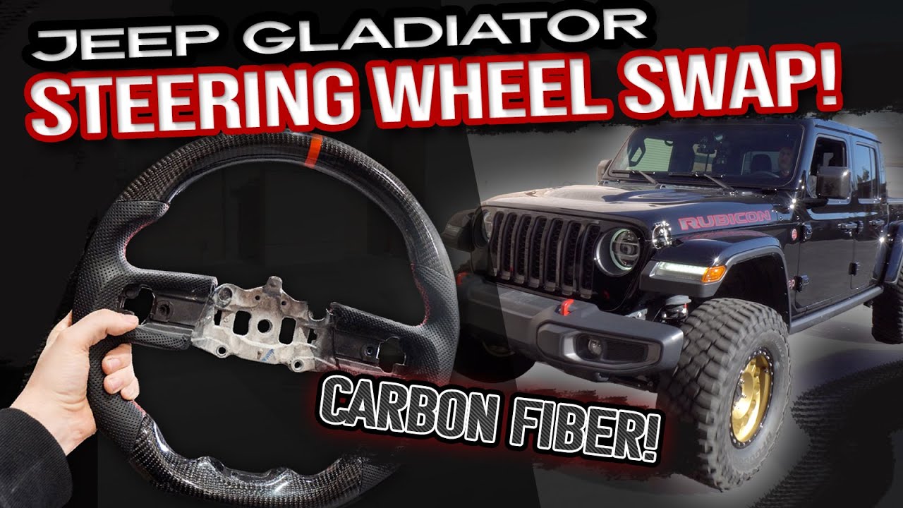 Your JEEP Needs This Upgrade // Custom Carbon Fiber Steering Wheel - YouTube