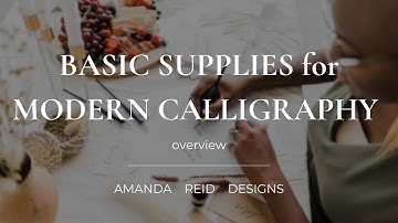 Basic Modern Calligraphy Supplies List Essentials