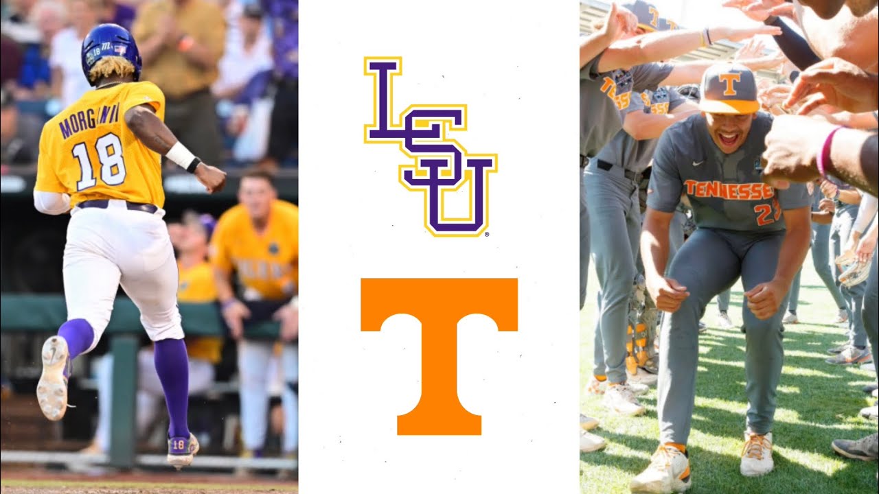 LSU Vs Tennessee Elimination Game of the College World Series - YouTube