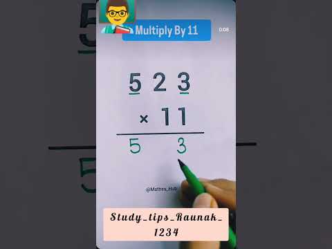 #youtube#short#multiplication#of#11#with#study_tips_raunak_1234