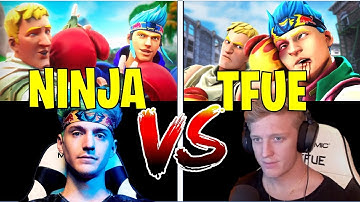 Every TFUE vs NINJA 1v1 in Fortnite! (Both POV