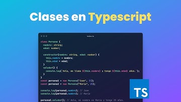 Programación orientada a objetos en TypeScript: Clases