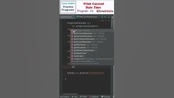Program 72 | Using Gregorian Calendar in Java #Shorts #java #coding #programming