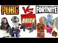 Fortnite LEGO vs PubG LEGO Custom Minifigures