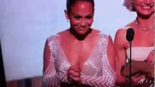 Jennifer Lopez 2012 Oscars Wardrobe Malfunction Nip Slip with Cameron Diaz