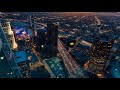 LA at Night, Drone Footage of Los Angeles CA in 4K