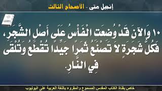 إنجيل متى _ الأصحاح الثالث _ مسموع ومقروء باللغة العربية