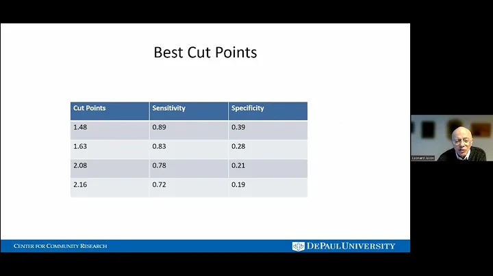 Webinar by Leonard Jason on  predictors ME