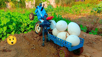 Diy tractor stuck in mud with Egg mini science project part 22। Diy tractor।fasa tractor।