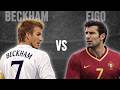 David Beckham vs Luis Figo | Football Stat Battle!