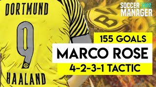 Soccer Manager 2022 Marco Rose Dortmund Tactics | SM22 Best Tactics