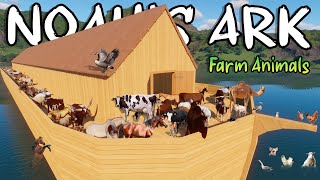 200 Farm Animals Race In Noahs Ark Planet Zoo Included Cow, Sheep, Horse, Cat, Goat & Chicken