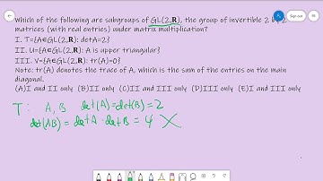 Cracking the GRE Math Subject Test - Number Theory and Abstract Algebra #11 (Easy)
