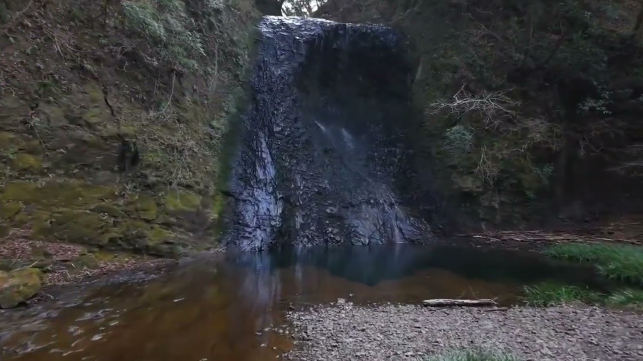 初めてのドローン空撮　四方木不動滝