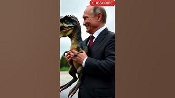 Vladimir Putin is playing with dinosaurs | ai generated video #ai #putin #dinosaur