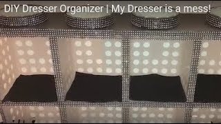 FYI: First time making this!!!! DIY Dresser Organizer made with dollar tree items and Menards items when dollar tree is out of the 