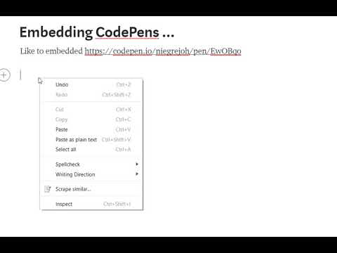 Embedding in medium