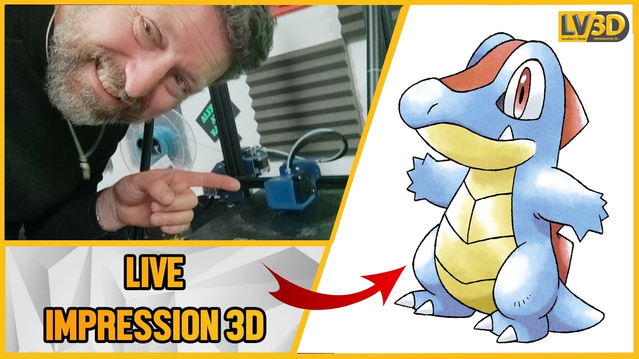 Une grosse bobine de filament LV3D luxe fabrique des Pokémons !