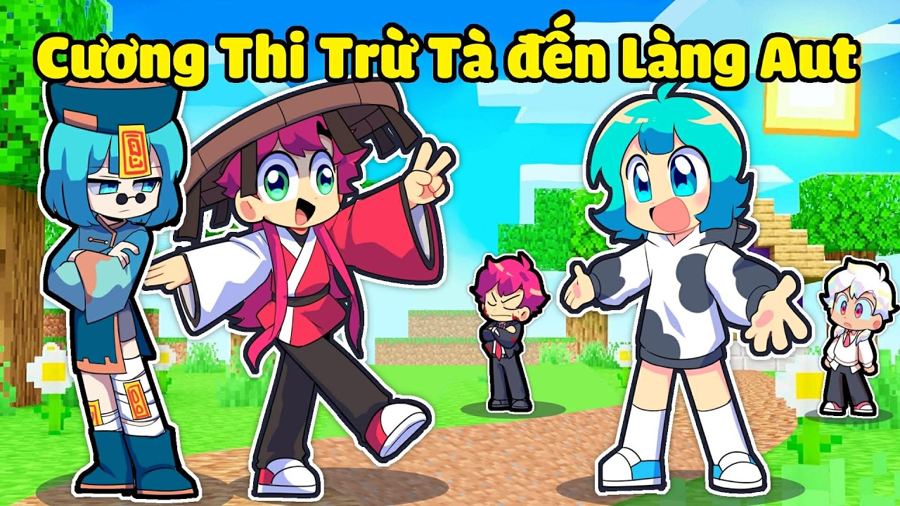 Hiha Trừ Tà và Yummie Cương Thi Đến Làng Hiha Aut Trong Minecraft 😎😍