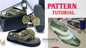 How to create pattern for this trendy unique slide slippers #diy #beginners #shoemaking