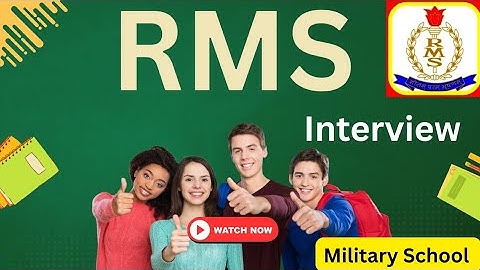 RMS Interview | Military School Interview questions | Rashtriya Military school interview 