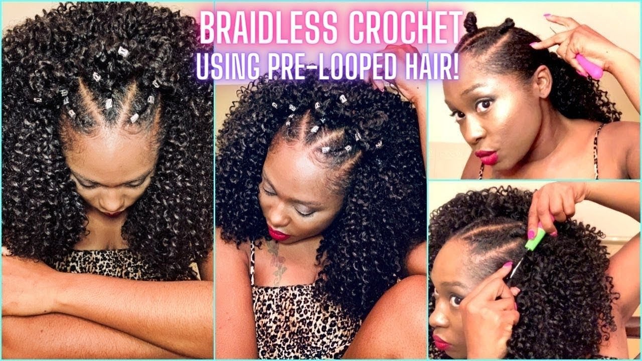 Braidless Crochet Hairstyles For Beginners Using 3c Lulutress Pre ...