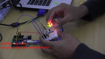 Potentiometer sebagai pengatur waktu delay LED - Arduino