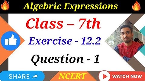 Class 7 | Maths | Chapter 12 | Algebraic Expressions  | Ex 12.2 Question - 1 | NCERT | ex 12.2 | q 1