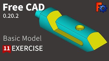 FreeCAD Tutorial for beginners,basic model exercise -11