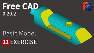 FreeCAD Tutorial for beginners,basic model exercise -11