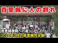 【首里城復興への道】首里城、アッと言う間に出来て行く。2024年3月の首里城の様子。