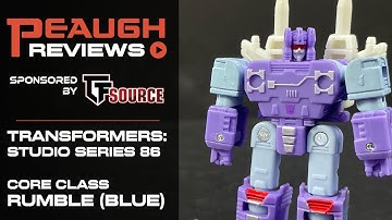 Video Review: Transformers Studio Series 86 - Core Class RUMBLE (Blue)