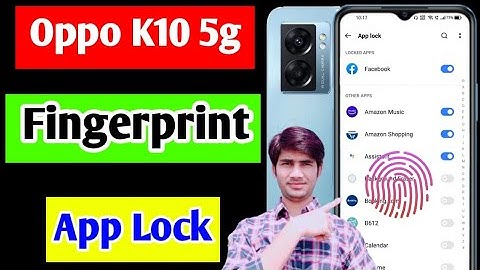 Oppo K10 5g me app me fingerprint lock kaise lagaye | how to set fingerprint app lock in Oppo K10 5g