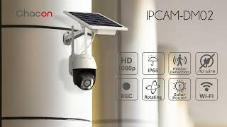 Chacon IPCAM-DM02 - Caméra WiFi rotative d’extérieure sans fil avec panneau solaire screenshot 1