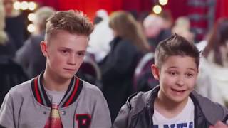 Golden buzzer performance by two kids by Western Chaska